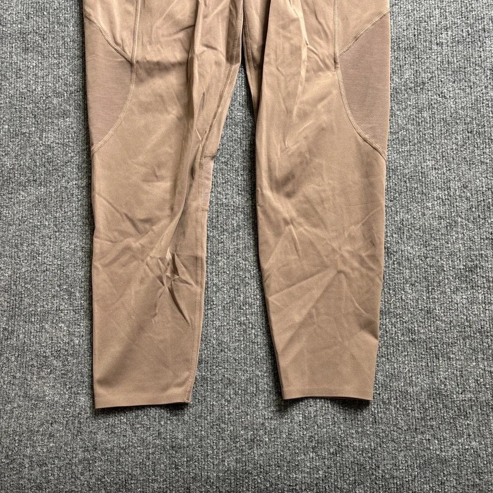 Sweaty Betty Aerial Power Leggings Women's Size 12 High Waist 7/8‎ Length Brown